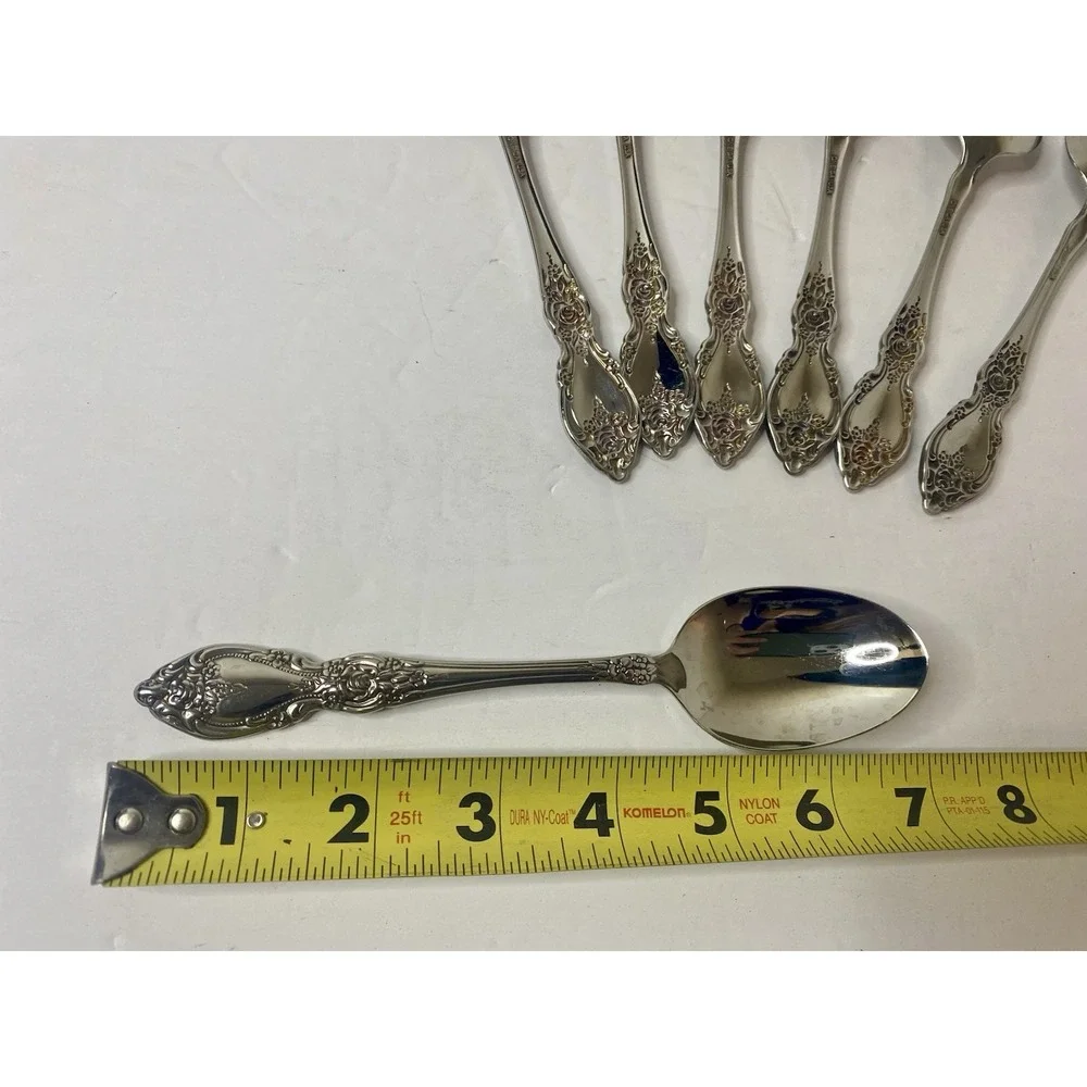 Oneida Wordsworth Stainless Oval Soup Spoons 6 7/8
